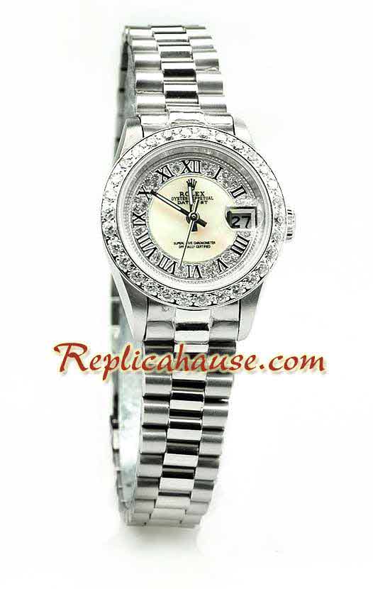Rolex Replica Datejust Silver Ladies Watch 01