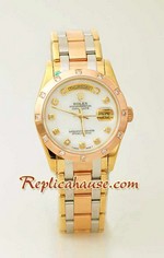 Rolex Replica Day Date Three Tone Watch 3