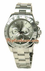 Rolex Replica Daytona Silver Watch 42MM - 1