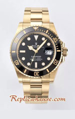 Rolex Submariner Gold 3235 Black Dial 41mm Swiss Clean Replica Watch 02