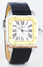 Cartier Santos 100 Two Tone