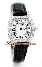 Cartier Tortue Diamond Swiss Ladies Replica Watch 1