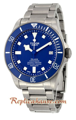 Tudor Pelagos Titanium Blue Dial Swiss Replica Watch 09