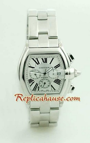 Cartier Roadster Automatic White Face 4