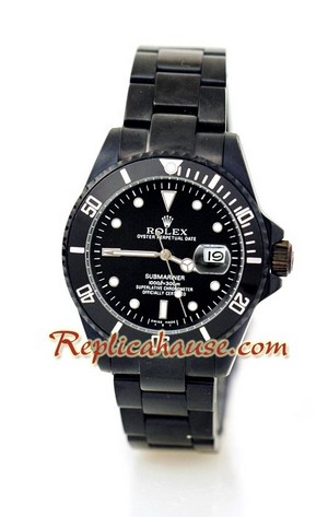Rolex Submariner Black PVD Watch