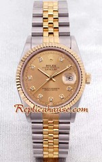 Rolex DateJust 2k - Pink Gold  - Swiss Watch 5