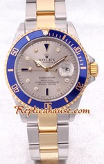 Rolex Submariner Two Tone Silver Face