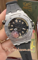 Audemars Piguet Diver Black Dial Rubble 42mm Replica Watch 06