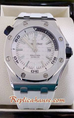Audemars Piguet Diver White Dial Rubble 42mm Replica Watch 04