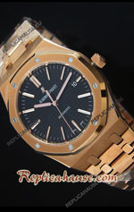 Audemars Piguet Royal Oak Rose Gold Ultimate Swiss Watch 17