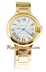 Ballon Blue De Cartier Yellow Gold Replica Watch 4