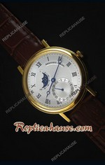 Breguet Classique Moonphase Yellow Gold Swiss Replica Watch 03
