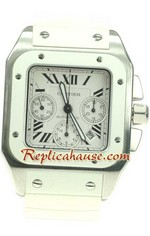 Cartier Santos 100 Chronograph Swiss Replica Watch 4