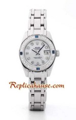 Rolex Replica Datejust Silver Ladies Sapphire 1<font color=red>หมดชั่วคราว</font>