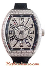 Franck Muller Vanguard Diamonds Swiss Replica Watch 04