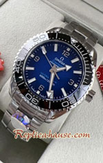 Omega Seamaster Ceramic BlackBlue Dial 44mm Replica Watch 05