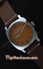 Panerai Radiomir California Vintage Homage in Orange Dial Swiss Replica Watch 09