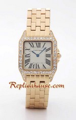 Cartier Santos Demioselle Replica Watch Gold Mens