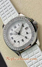 Patek Philippe Luce Aquanaut 5067A-024 White Dial Ladies Swiss PPF Replica Watch 01