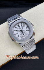 Patek Philippe Nautilus 5980/1A-019 White Dial Swiss PPF Replica Watch 01
