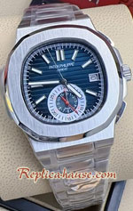 Patek Nautilus 5980/1A Chronograph Blue Dial 40mm Replica Watch 02