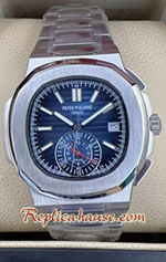 Patek Nautilus 5980 Chronograph Blue Dial 40mm Replica Watch 04