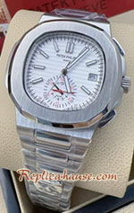 Patek Nautilus 5980 Chronograph White Dial 40mm Replica Watch 03