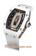 Richard Mille RM007 Diamonds White Ladies Swiss Replica Watch 01