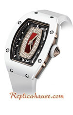 Richard Mille RM007 Diamonds White Ladies Swiss Replica Watch 02