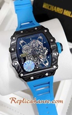 Richard Mille RM035-01 Rafael Blue Rubber Replica Watch 10