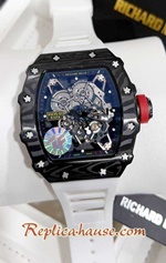 Richard Mille RM035-01 Rafael White Rubber Replica Watch 06