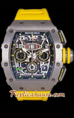 Richard Mille RM011-03 One Piece Black Forged Carbon Case Swiss Replica Watch 03