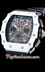 Richard Mille RM011-03 One Piece Black Forged Ceramic Case Swiss Replica Watch 04<font color=red>หมดชั่วคราว</font>