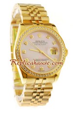 Rolex Datejust Gold Swiss Replica Watch 03