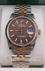 Rolex Datejust Brown Dial Jubilee 36mm Replica Watch 03