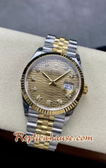 Rolex Datejust 36mm Two Tone Gold Fluted Motif Dial 3235 Swiss VSF Replica Watch 03