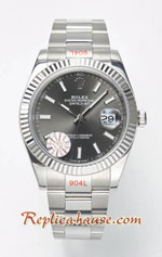Rolex Datejust 41mm Gray Dial Swiss Replica Watch 10