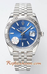 Rolex Datejust 41mm Blue Dial Swiss Replica Watch 01