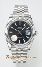 Rolex Datejust 41mm Black Dial Swiss Replica Watch 02