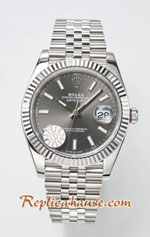 Rolex Datejust 41mm Gray Dial Swiss Replica Watch 04