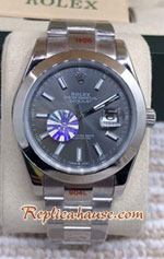 Rolex Datejust CanDY BlackGrey Dial 41mm Replica Watch 04