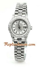 Rolex Replica Datejust Silver Ladies Watch 02