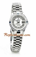 Rolex Replica Datejust Silver Ladies Watch 04