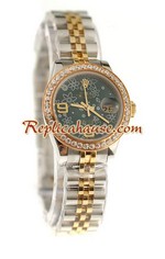 Rolex Swiss Replica Floral Motif Datejust Watch - Lady Size 01