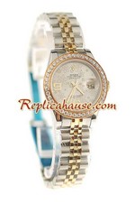 Rolex Swiss Replica Floral Motif Datejust Watch - Lady Size 02