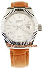 Rolex Datejust Leather Replica Watch 6