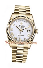 Rolex Day Date Gold Swiss Watch 5