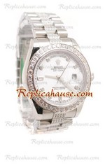 Rolex Replica Day Date Silver Swiss Watch 19