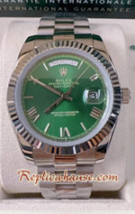 Rolex Day Date II Green Dial 41mm Replica Watch 07