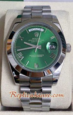 Rolex Day Date II Green Dial 41mm Replica Watch 02